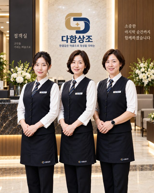 다함상조 접객 도우미