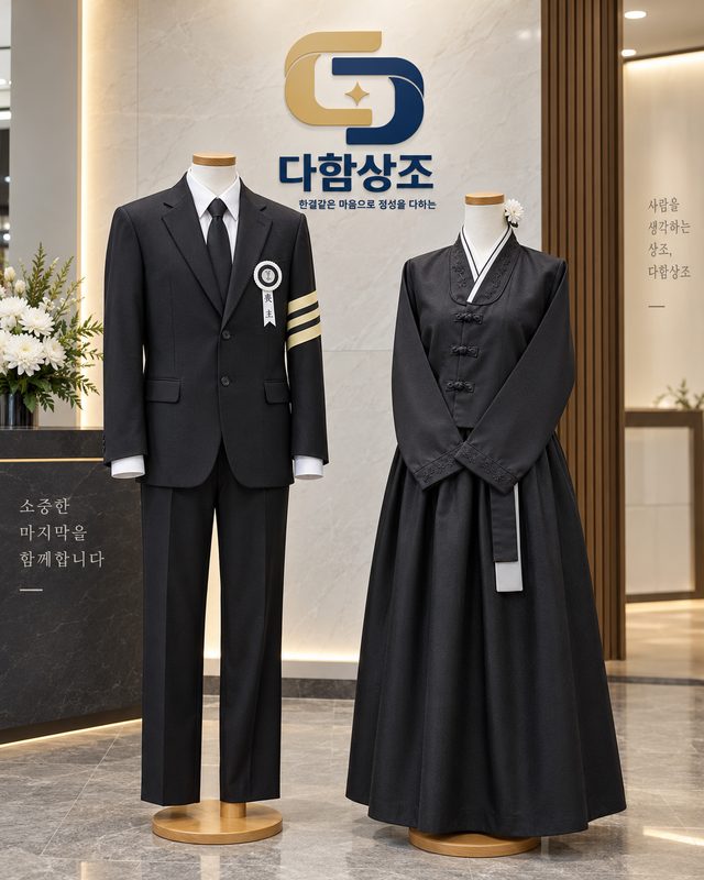 다함상조 남녀 상복